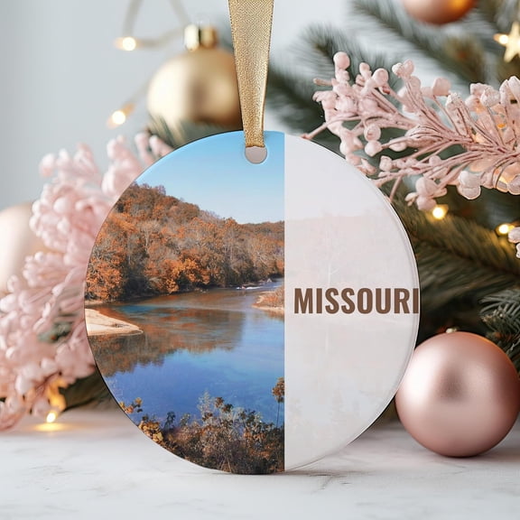 Missouri Ornaments, Missouri Christmas, Missouri Decor, Christmas Round, Ceramic Christmas Ornament, Unique Ornaments for Christmas 2025, for Sister wVE9gd (Missouri)