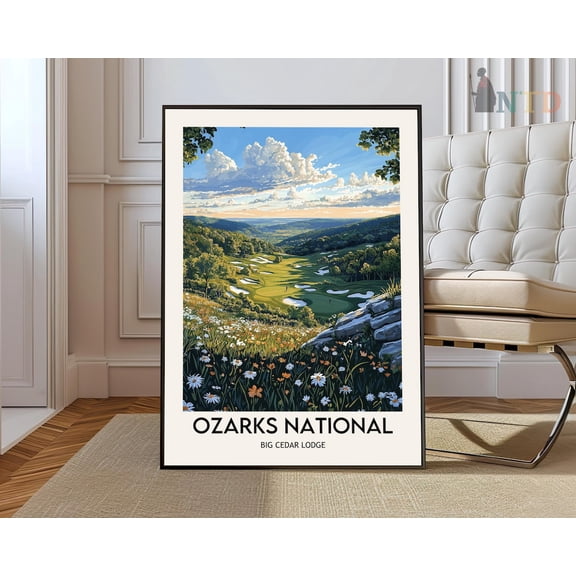 Missouri Ozarks Golf Poster Unframed Paper Print