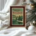 thumbnail image 1 of Missouri Postcard Wall Art Poster Retroposter Vintage Style State Poster Mid Century Decor, Unframed Poster Size 8x12, 1 of 4