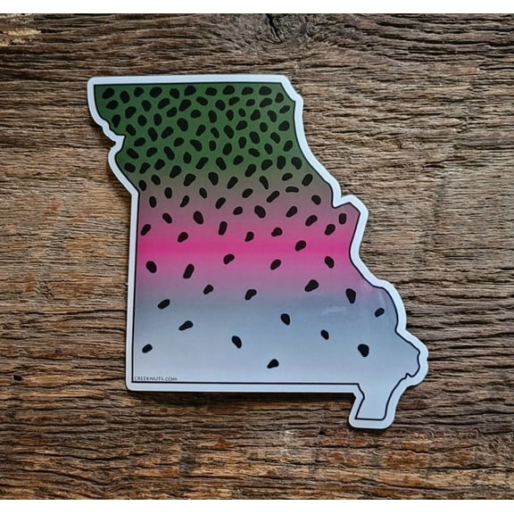 Missouri Rainbow Trout Skin Sticker Decal