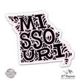 thumbnail image 1 of Missouri Shape Cute Letters Native Local - 3" Vinyl Sticker - For Car Laptop I-Pad Phone Helmet Hard Hat - Waterproof Decal, 1 of 1