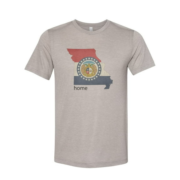 "Missouri Shirt, Missouri Is Home, MO Tee, Soft Bella Canvas, Sublimation, Missouri Tee, I'm From Missouri, MO Shirt, Missouri Native, Unisex, Heather Stone, XL"