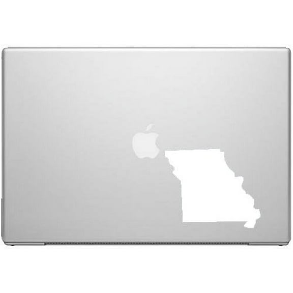 Missouri Show Me State Pride Decal Sticker - White 5" Vinyl Decal for Cars, Macbooks, and Other Laptops