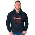 thumbnail image 1 of Missouri Show Me State Shape Souvenir Hoodie Sweatshirt Women Men Brisco Brands S, 1 of 6