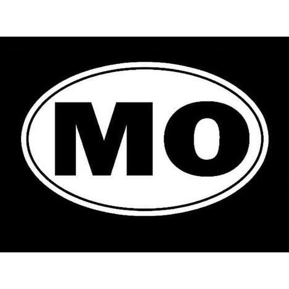 Missouri Show Me State Tourism Logo Decal Sticker - White Vinyl Decal for Cars, Macbooks, and Other Laptops