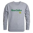 thumbnail image 1 of Missouri Southern State University Lions Script Crewneck Sweatshirt, Heather Grey - Small, 1 of 1