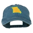thumbnail image 1 of Missouri State Map Embroidered Washed Cotton Cap - Navy OSFM, 1 of 5