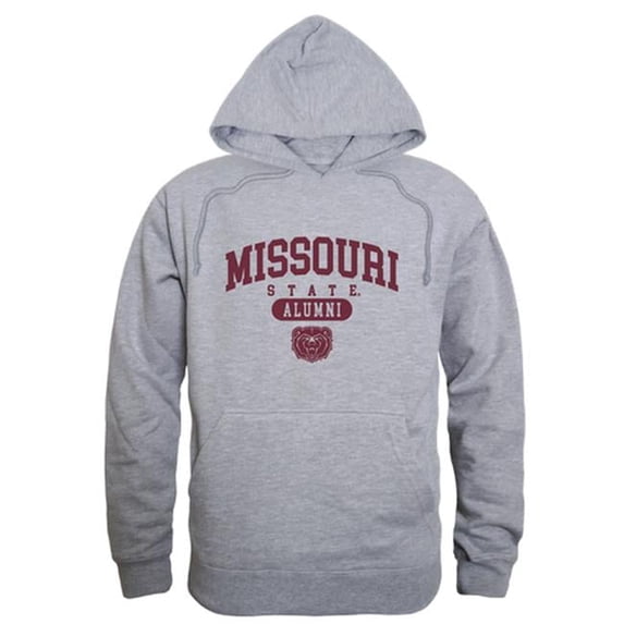 Missouri State University Bears Alumni Hoodie, Heather Grey - Small