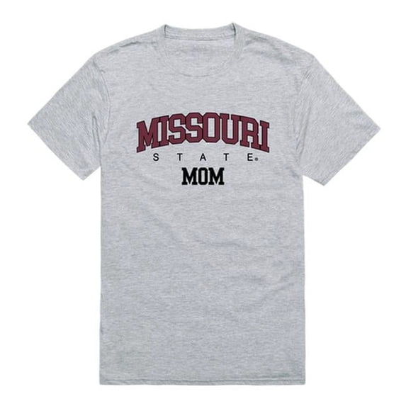 Missouri State University Bears College Mom T-Shirt, Heather Grey - Medium