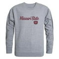 thumbnail image 1 of Missouri State University Bears Script Crewneck Sweatshirt, Heather Grey - Medium, 1 of 1