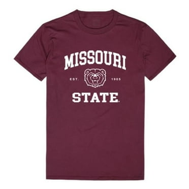 Missouri State University Bears Seal College T-Shirt, Maroon - Large