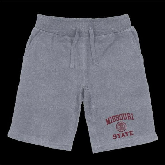Missouri State University Bears Seal Shorts, Heather Grey - Large