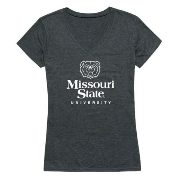 Missouri State University Bears Women Institutional T-Shirt, Heather Charcoal - 2XL