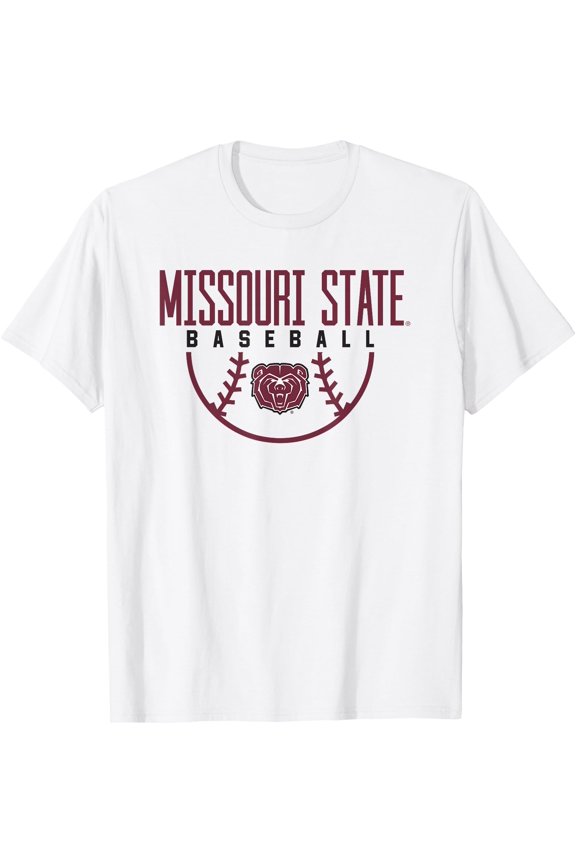 Missouri State University MSU Bears Baseball Arch T-Shirt, Unisex T-Shirt