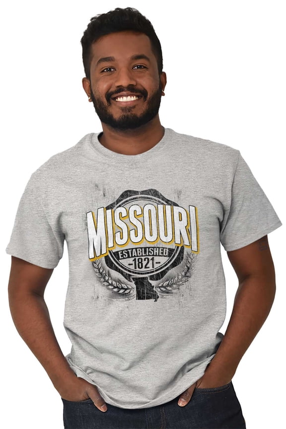 Missouri Student Campus Pride MO Men's Graphic T Shirt Tees Brisco Brands L
