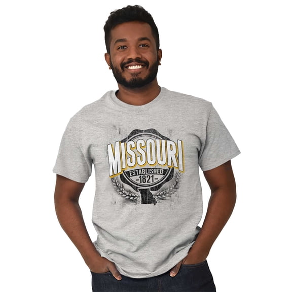 Missouri Student Campus Pride MO Plus Size Crewneck Graphic Tee Shirt Brisco Brands 3X