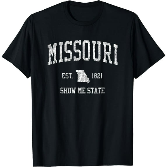 Missouri T-Shirt Vintage Sports Design Missourian MO Tee
