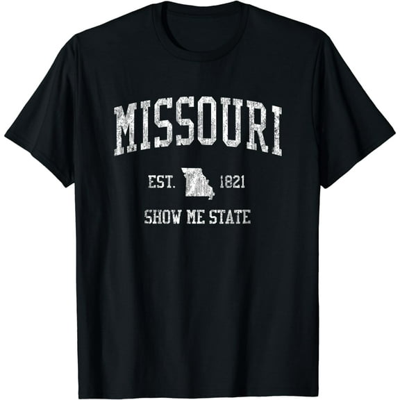 Missouri T-Shirt Vintage Sports Design Missourian MO Tee
