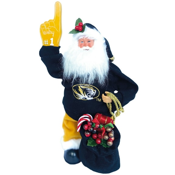 Missouri Tigers 12" Animated Musical Santa