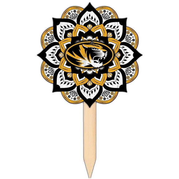 Missouri Tigers 18'' x 12'' Mandala Yard Stake