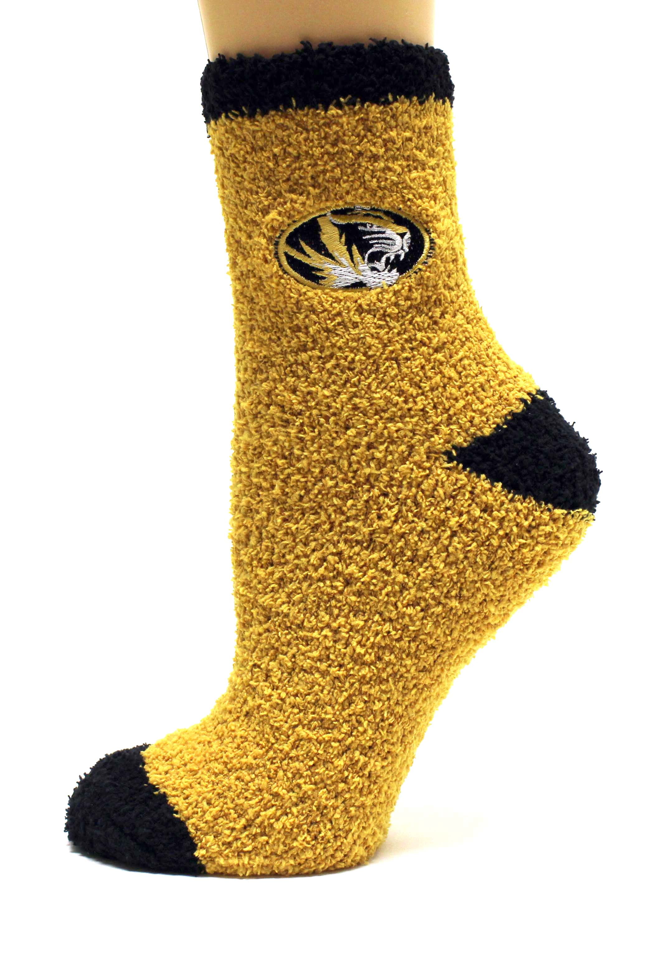 Missouri Tigers Solid fuzzy Sock - Donegal Bay - Unisex - One Size - Ankle