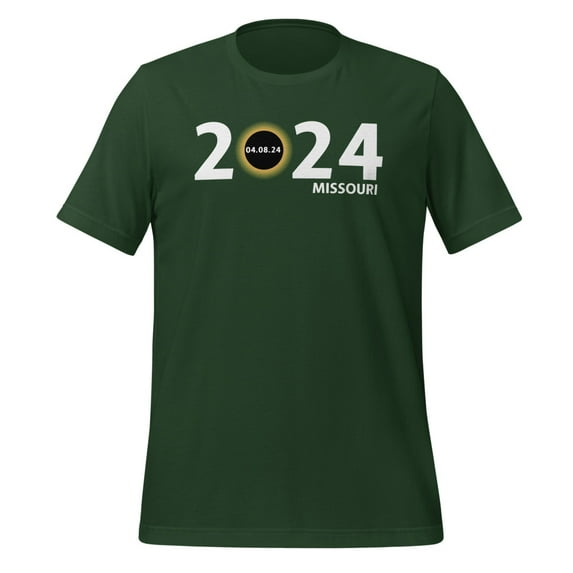 Missouri Totality Eclipse Shirt Missouri Total Solar Eclipse 2024 T-Shirt Missouri Totality Eclipse Shirt 2024 Solar Eclipse Totality 2024 Shirt (Forest, 2XL)