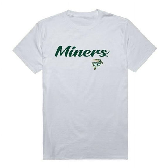 Missouri University of Science & Technology Miners Script T-Shirt, White - Medium