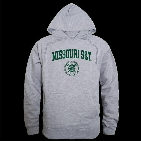 Missouri University of Science & Technology Miners Seal Hoodie, Heather Grey - Large