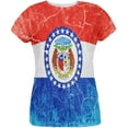 thumbnail image 1 of Missouri Vintage Distressed State Flag All Over Womens T Shirt Multi X-LG, 1 of 2