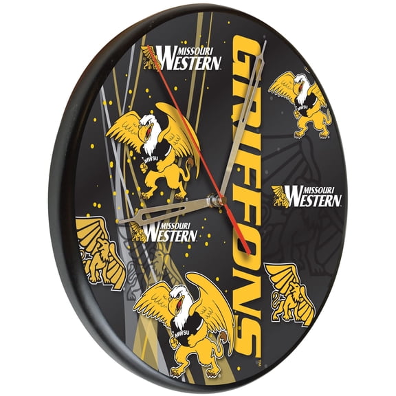 Missouri Western State University 13" Solid Wood Clock
