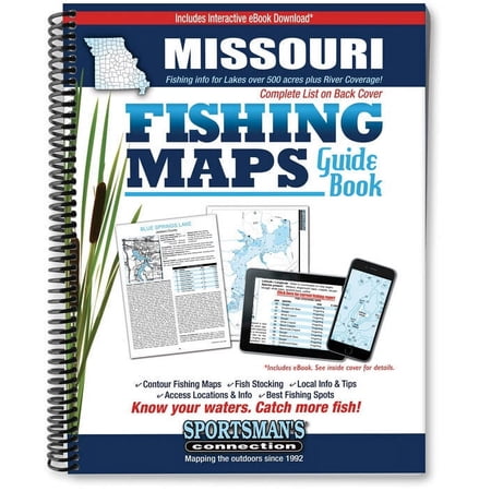 Missouri's Larger Lakes Fishing Map Guide Book - By Sportsman's Connection