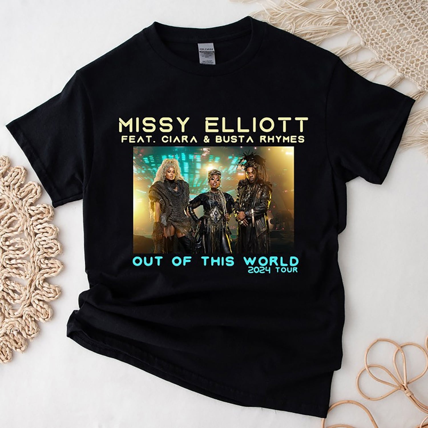 Missy Elliott 2024 Tour Feat Ciara & Busta Concert, Unisex Shirt, Music Tour Shirt 2024, Missy