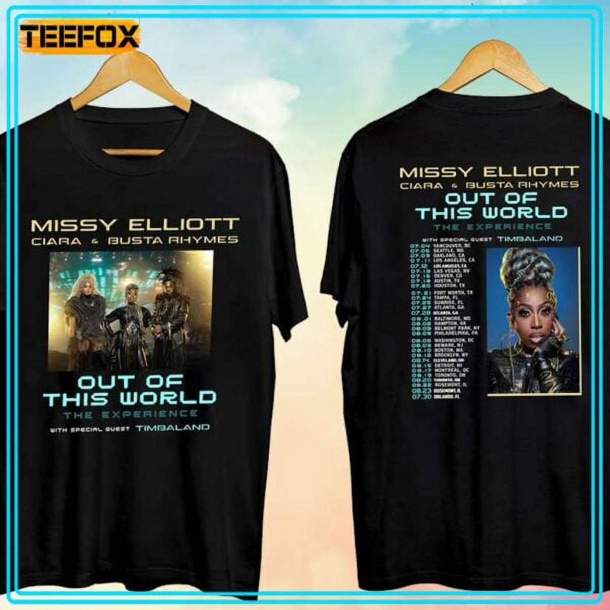 Missy Elliott 2024 Tour x Ciara & Busta Shirt, Out of This World 2024