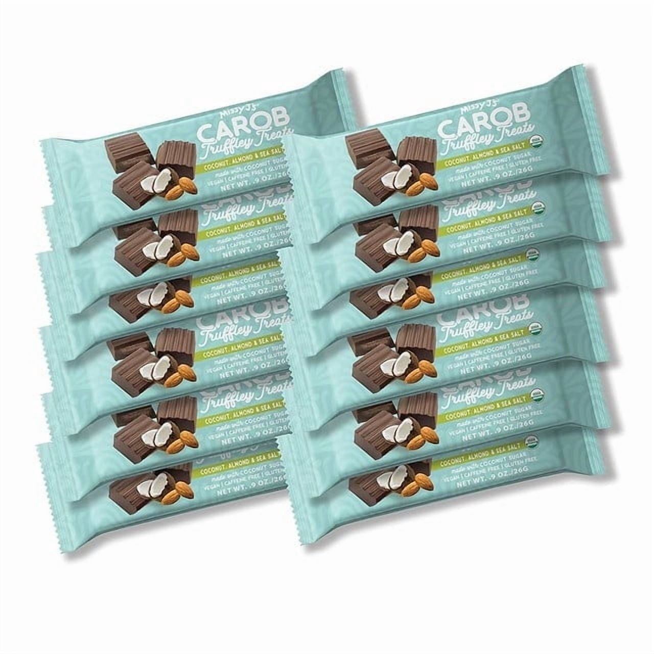 Missy J’s Organic Carob Coconut Almond and Sea Salt Truffley Treat Healthy Low Calorie Snack 12 Pack
