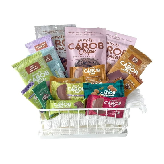 Missy Js Organic Carob Sampler Pack 18 Piece Variety Vegan, Gluten-Free Chocolate Alternative