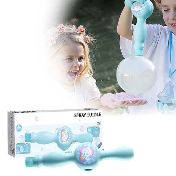 Mist Bubble Wand Set – Colorful Outdoor Party Toy (w/ 70ml Refill & Gloves)