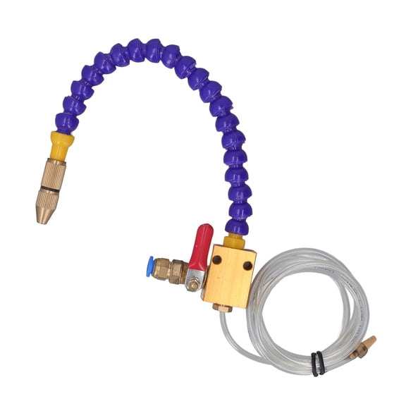 Mist Coolant Lubrication Spray System Kit for Metal Cutting CNC Lathe Milling Machine, Professional Engraving Cooling Air Pipe Spraying Unit, 14 Inches / 35.6 cm