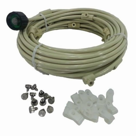 Mist Cooling MC536 Patio Misting Kit Assembly Make Your Own Misting System - 5 Minute Installation, 36 ft. & 8 Nozzles