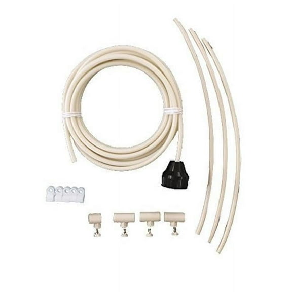 Mist Cooling MC524-MC524 Patio Misting Kit Assembly Make Your Own Misting System - 5 Minute Installation, 24 ft. & 4 Nozzles