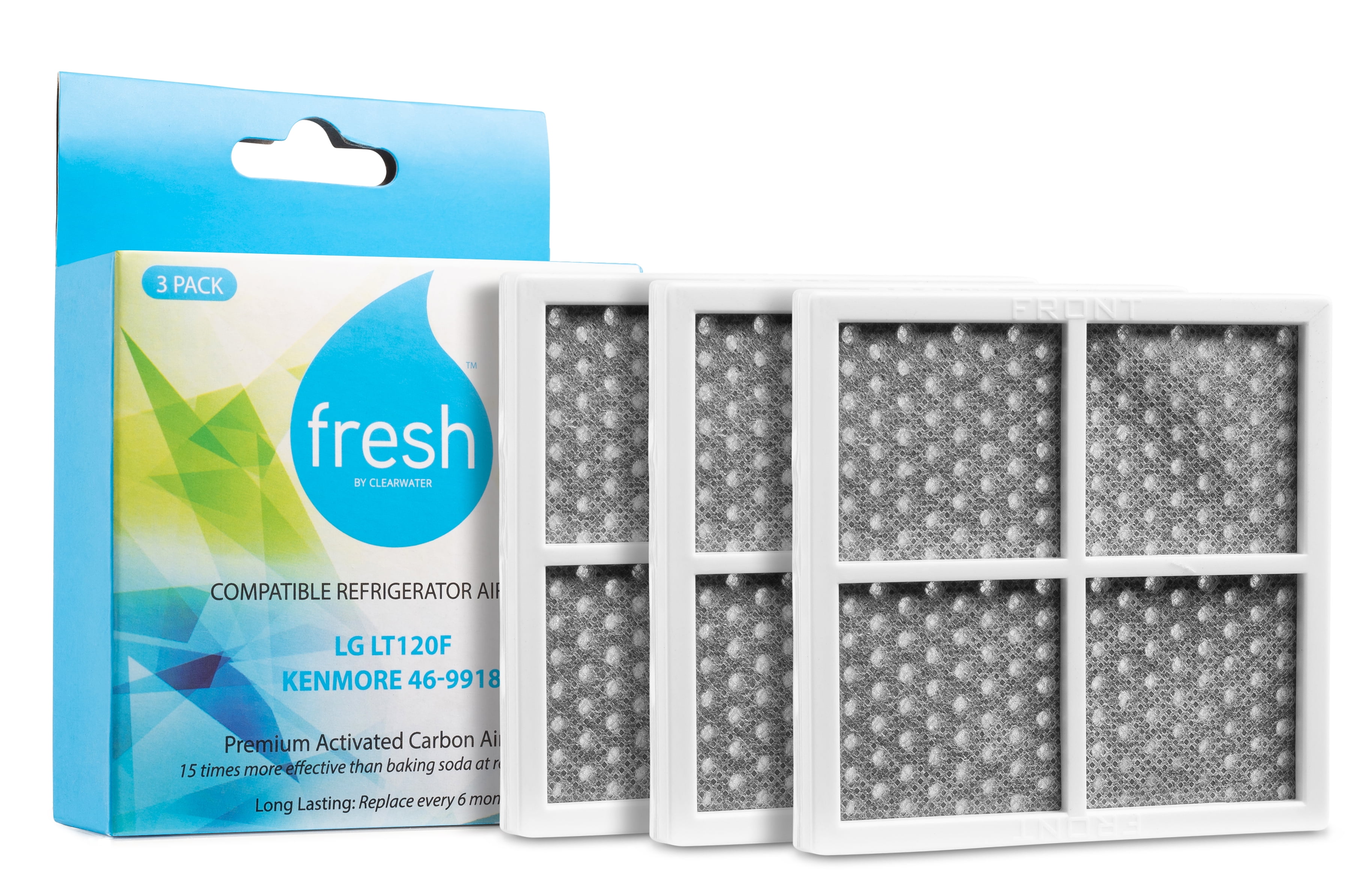 Mist Fresh 3-Pack Activated Carbon Refrigerator Air Filter