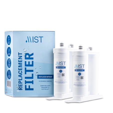 Mist Frigidaire WF2CB, PureSource2, FC100, 469916 Refrigerator Water Filter Replacement, 2 Pack