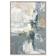 thumbnail image 1 of Mist Green Abstract Canvas Wall Art by Art Remedy, Silver Floater Frame, 16"x24", 1 of 7
