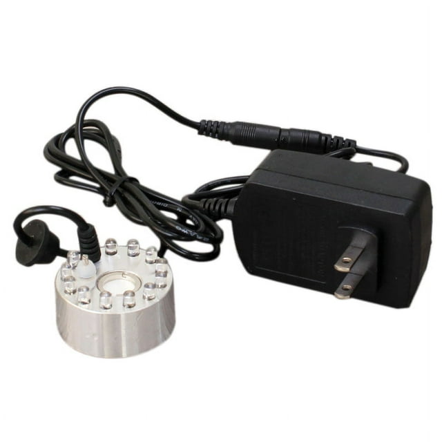 Mist Maker 12 LED Mister Fogger Water Fountain Pond Fog Machine ...