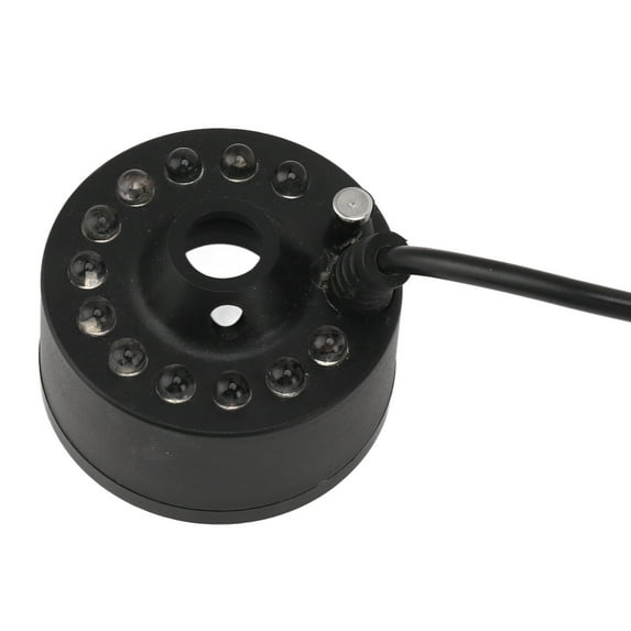 Mist Maker 12LED Beads Colorful DC 5V Interface Waterproof Ultrasound Water Fountain Fogger for Pond Halloween Party