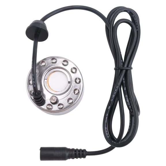 Mist Maker with LED Light, Funny Fish Tank Accessories Decoration Mini Fogger for Rept y8889