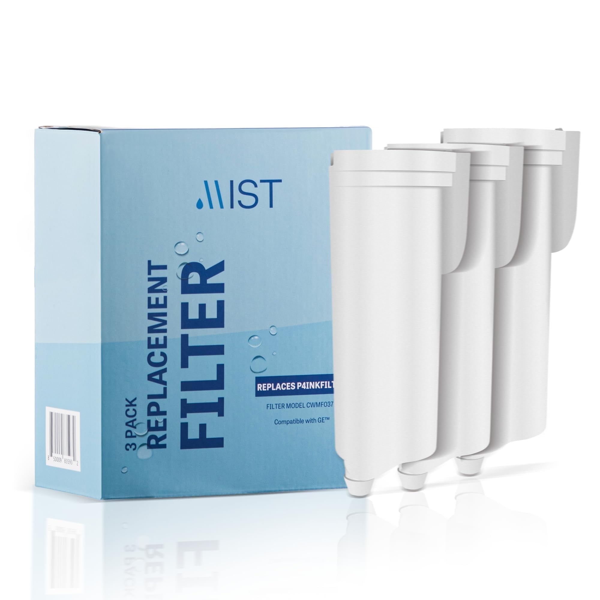 Mist P4INKFILTR Ice Maker Filter Replacement for all GE Opal Nugget Ice Makers. GE Ice Maker-Refrigerator Water Filter, 3-Pack