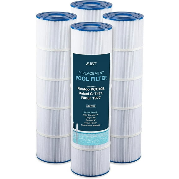 Mist Replacement Pool Filter Cartridge Compatible with Pentair 420 Filter Cartridge, CCP420 Pool Filters, Pleatco PCC105, Unicel C-7471, Filbur 1977, 4-Pack