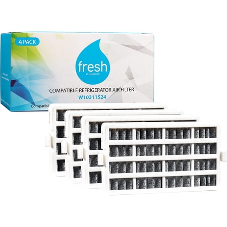 Mist Refrigerator Fresh W10311524 Air Filter Replacement for Whirlpool, W10311524, AIR1, Maytag, Kitchenaid and Jenn-Air, FreshFlow Air Filter, 4-Pack Whirlpool Replacement Air Filter