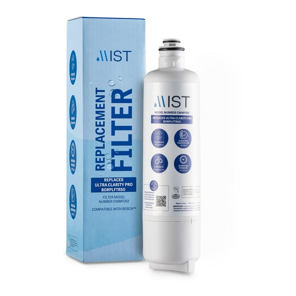 Mist Refrigerator Water Filter Replacement Compatible with Bosch BORPLFTR50, BORPLFTR55, 12033030, 11032531, WFS200MF, RA450022, REPLFLTR55