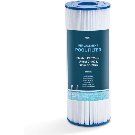 Mist Replacement Pool Filter Cartridge for Filbur FC-2375, Unicel C-4326, Pleatco PRB25-IN, Spa Filter PRB25, Unicel C-4625